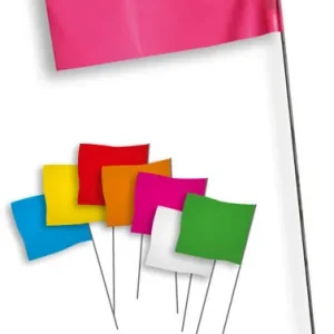 Mega-Angebot a.m.p.e.r.e. Markierfähnchen Flag Mark 100 Stück Farbe: rot