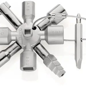 Bestseller KNIPEX Schaltschrankschlüssel TwinKey 6 Funktionen mit Magnet