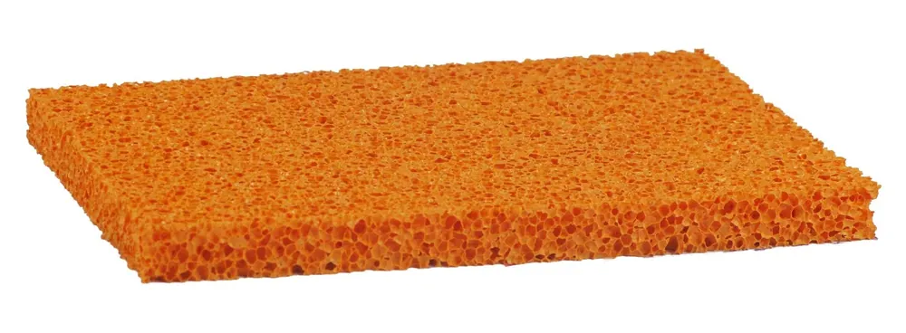 Aktuell profibau Schwammgummibelag orange 280 x 140 x 18 mm