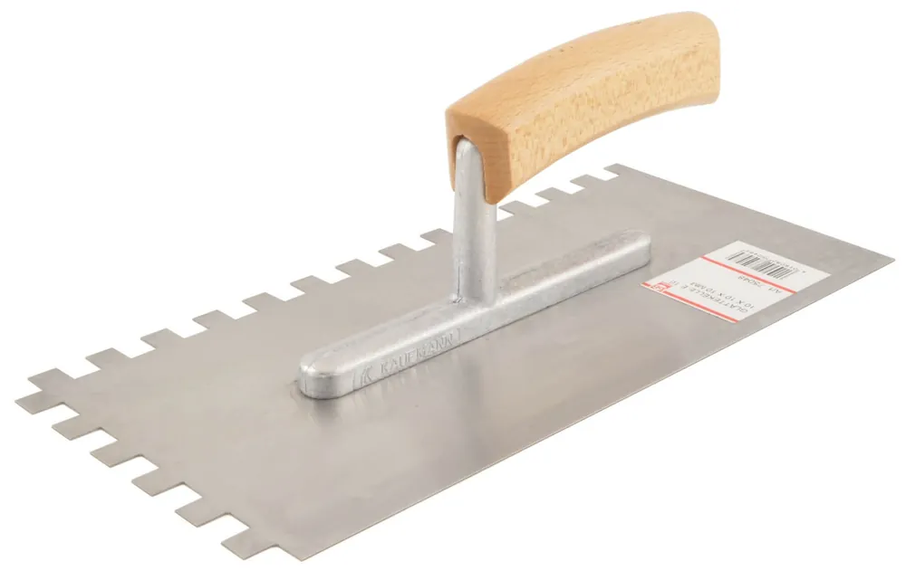 KAUFMANN Glättekelle blank gezahnt Zahnung: 10 x 10 mm Letzte Chance