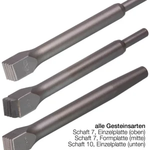 Preiswert J. König Druckluft-Riffler REXID Formplatte, 20 x 20 mm, 4 gerade Schneiden