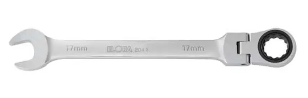 ELORA Maulschlüssel mit Gelenk-Ringratsche ELORA-204-R Schlüsselweite: 19 mm Top-Angebot