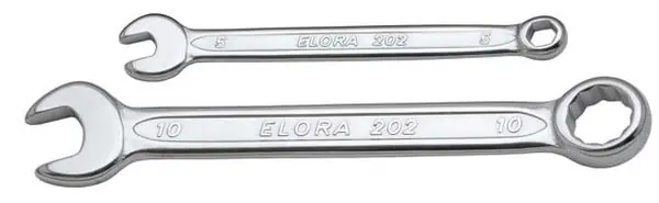 ELORA Ringmaulschlüssel extra kurz ELORA-202 Schlüsselweite: 5 Saisonangebot