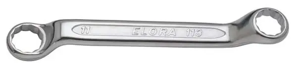 Schnäppchen ELORA Doppelringschlüssel ELORA-113 Schlüsselweite: 10 x 11 mm