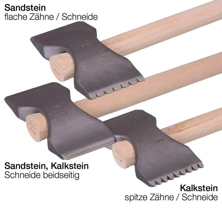 J. König Steinfläche REXID spitze Zähne Schneidenbreite: 80 mm Echt