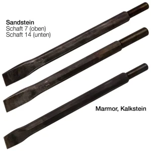 Bestseller J. König Druckluft-Beizeisen Marmor/Kalkstein, 16 mm, Schaftform 7