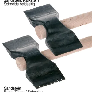 Neue Ware J. König Steinfläche für Weichgestein mit Streifstiel Ausführung: 100 mm, Schneide-Zähne spitz