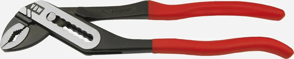 Begrenztes Angebot VBW Wasserpumpenzange AllGRIP 240 mm, brüniert, roter Kunststoffüberzug