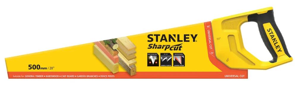 Echt STANLEY Handsäge SHARPCUT™ Länge: 500 mm