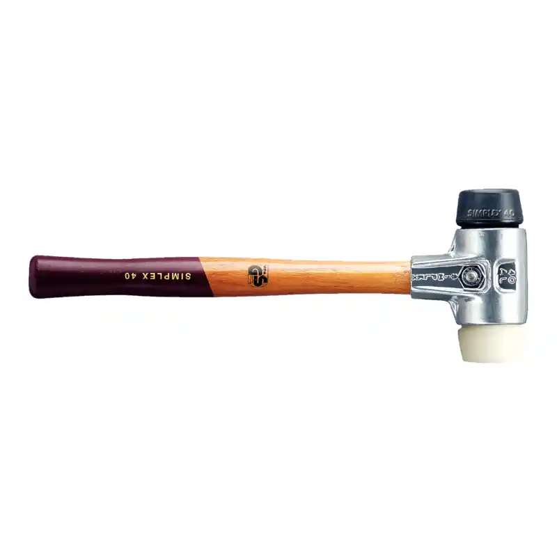 HALDER Simplex-Schonhammer Gummi / Nylon, Alugehäuse Durchmesser: 50 mm Must-Have