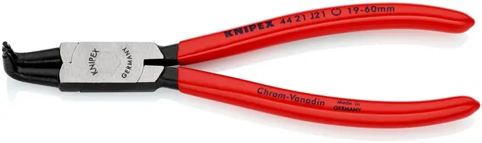 KNIPEX Sicherungsringzange 90° abgewinkelt für Bohrungen Größe: J 21 Ausverkauf