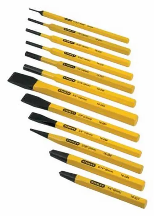 Top-Preis STANLEY Meissel-, Körner- & Durchschläger-Set 12-teilig