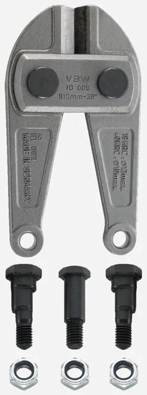 VBW Messerkopf Bolzenschneider WAGGONIT komplett passend für: WAGGONIT 910 mm Preis Gesenkt