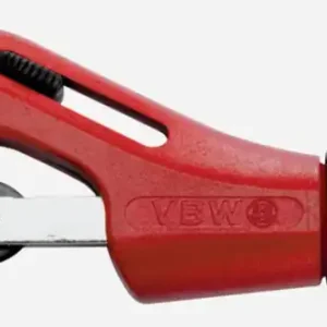VBW Kompakt-Rohrabschneider 1/8 - 1 3/8 Zoll, 150 mm lang, rot lackiert Zertifiziert