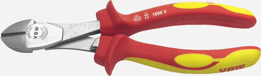 VBW VDE-Kraftseitenschneider 200 mm, verchromt, Mehrkomponenten-Griffe Must-Have