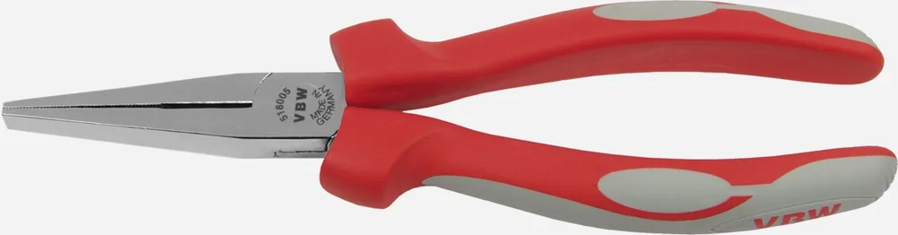 Mega-Angebot VBW Flachzange 160 mm, poliert, mit langen Backen, Mehrkomponenten-Griffe