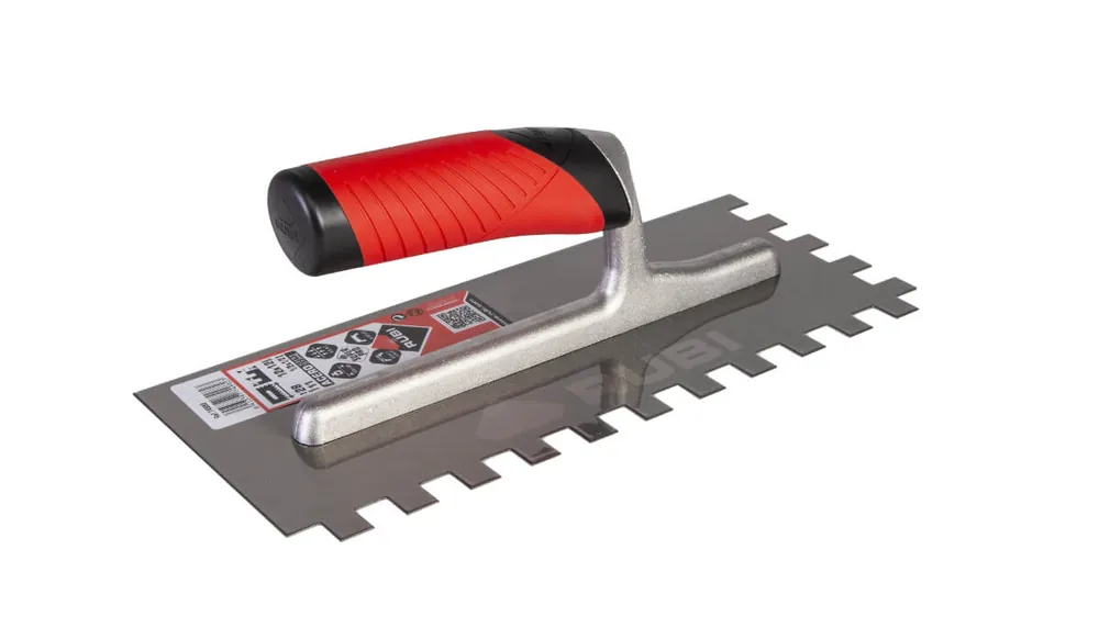 Beliebt Rubi Glättekelle Stahl 280 mm gezahnt Größe: 12x12 mm
