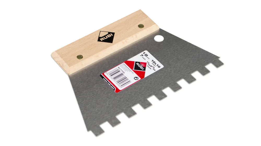 Ausverkauf Rubi Fugenspachtel Stahl 180 mm gezahnt Größe: 10x10 mm