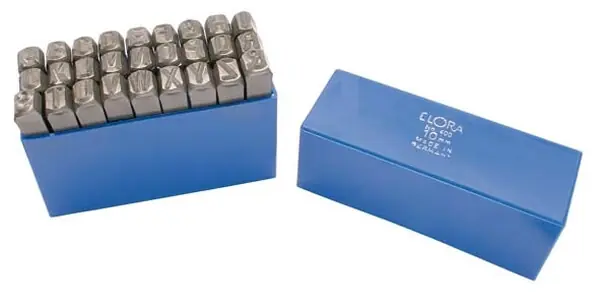 Wochenendangebot ELORA Schlagbuchstaben-Satz 27-teilig ELORA 400B Schrifthöhe: 10 mm