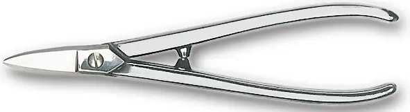 BESSEY Goldschmiedeschere HRC 56, 180 x 31 mm, gerade, offene Griffe Highlight