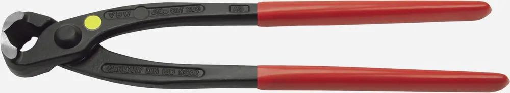 VBW Monierzange TopCUT schwarz, Kunststoffüberzug rot Länge: 315 mm Geprüft
