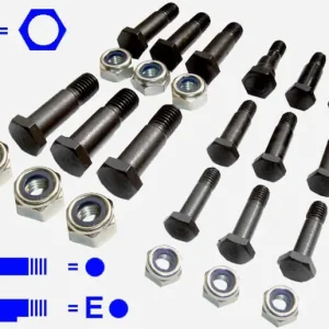 Neu VBW Messerkopf-Schrauben-Set für Bolzenschneider 24-teilig