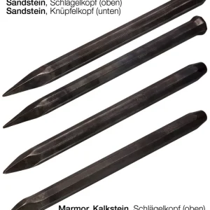 Sofort Bestellen J. König Spitzeisen Sandstein, Knüpfelkopf, Achtkant Schneidenbreite: 20 mm