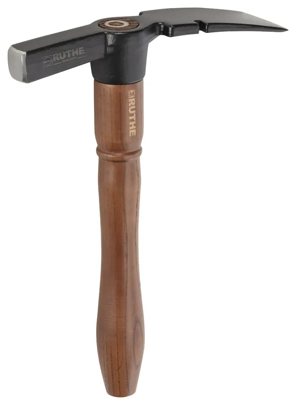 Geprüft Ruthe Maurerhammer Dänische Form, Hickorystiel Gewicht: 500 g