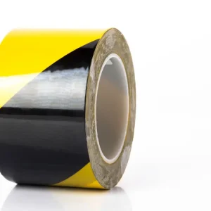 Ausverkauf a.m.p.e.r.e. Bodenmarkierungsband Traffic Tape Extra 0,2 mm, 30 m Typ: Breite 50 mm gelb-schwarz