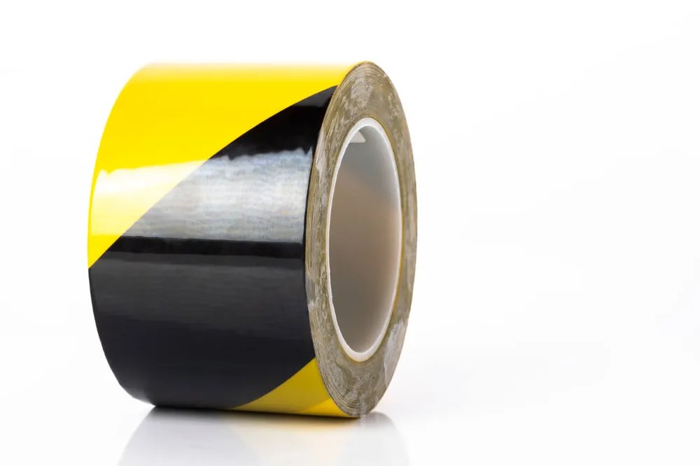 Ausverkauf a.m.p.e.r.e. Bodenmarkierungsband Traffic Tape Extra 0,2 mm, 30 m Typ: Breite 50 mm gelb-schwarz