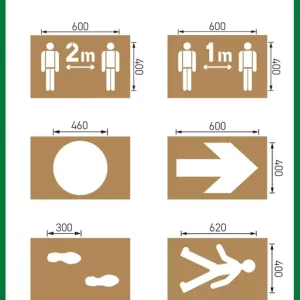 a.m.p.e.r.e. Schablonensatz KIT Covid, 6 Schablonen Sonderangebot