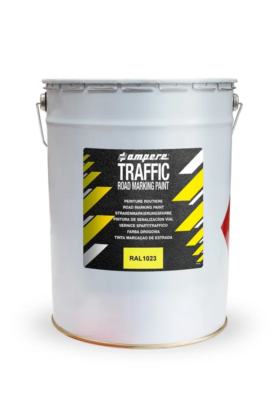 a.m.p.e.r.e. Straßenmarkierungsfarbe Traffic Road Marking Paint 25 kg Farbe: gelb Must-Have