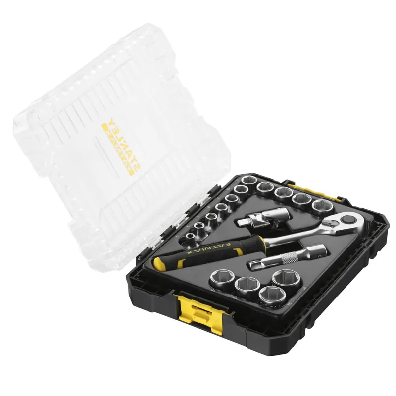 Markenprodukt STANLEY STAK Steckschlüssel-Set 18-teilig 3/8 Zoll