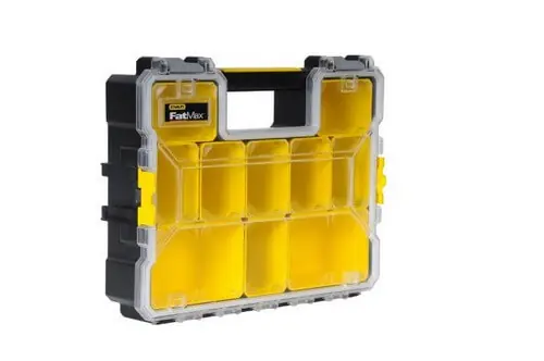 Aktuell STANLEY Profi-Organizer FatMax®,10 tiefe Fächer,Metallschliessen,spritzwassergeschützt