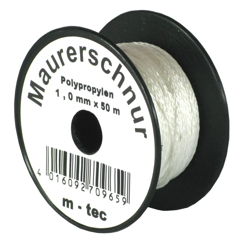 Bestpreis profibau Lot-Maurerschnur Polypropylen weiß 100 m Durchmesser: 5,0 mm
