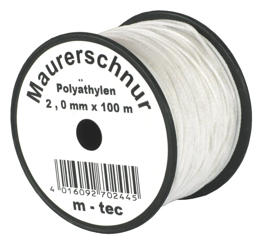 Wochenendangebot profibau Lot-Maurerschnur Polyethylen 100 m Ausführung: 3,0 mm - weiß