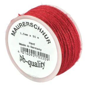 Begrenztes Angebot profibau Lot-Maurerschnur Hanf 1,5 mm rot, 50 m