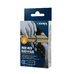 LYRA Wachs-Signierkreide Plast-O-Glas 90 x 9,5 mm blau, 12er Pack Neuheit