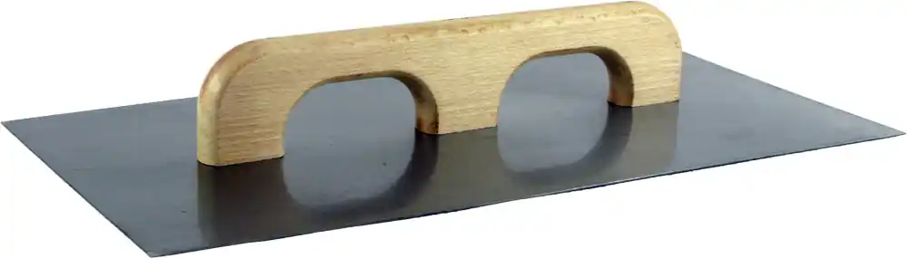 Maurerfreund Stahlplatte blank, mit Doppel-Holzgriff, 500 x 260 mm Super-Preis