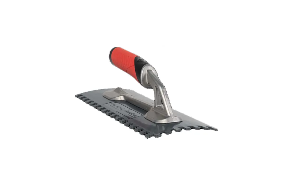 Ausverkauf Rubi Glättekelle Tech-Flex 8 x 10 mm gezahnt, offener Griff
