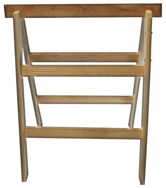 Wochenendangebot profibau Holz-Klappbock 2-sprossig 80 x 60 cm, 150 kg