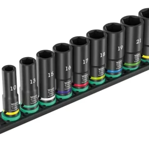 Wera Steckschlüsseleinsatz-Satz 9660 Nuss-Magnetleiste B Impaktor Deep 1, 3/8 Zoll Highlight
