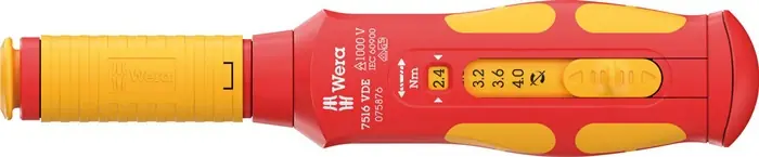 Sichere Zahlung Wera Drehmomentschraubendreher 7516 VDE Kraftform Safe-Torque Speed 2,4-4,0 Nm