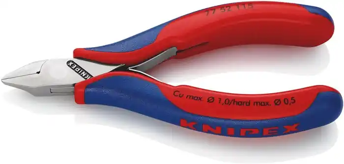 Knallerangebot KNIPEX Elektronikseitenschneider 115 mm, Form 5, Mehrkomponenten-Hülle