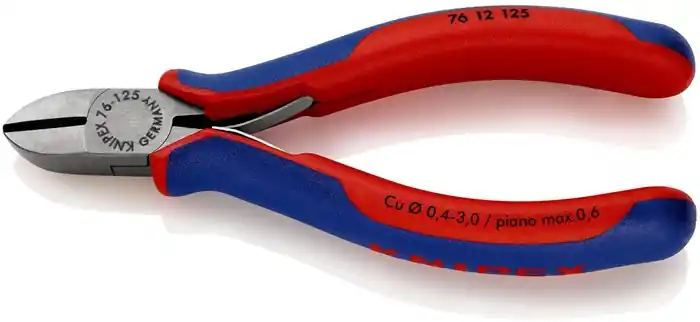 Top-Seller KNIPEX Seitenschneider 125 mm, Form 1, Kopf poliert, Mehrkomponenten-Hüllen