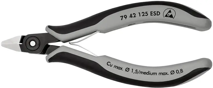 Sonderaktion KNIPEX Präz.-Elektronik-Seitenschneider Form 4  Länge: 125 mm ESD