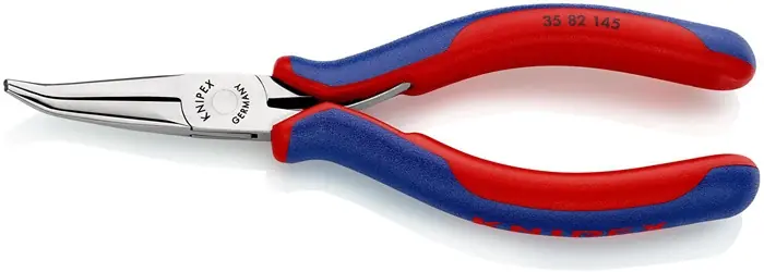 Knallerangebot KNIPEX Elektronik-Greifzange 145 mm, flachrunde Backen, Form 8, Mehrkomponenten-Hüllen