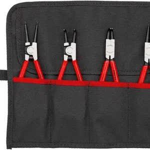 Heißes Angebot KNIPEX Sicherungsringzangensatz 4-teilig in Rolltaschemm KNIPEX