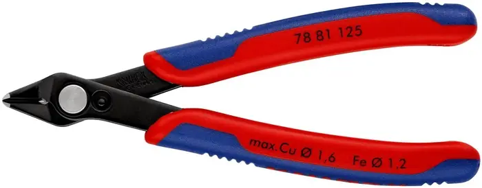 Bestpreis KNIPEX Elektronik-Seitenschneider Super-Knips 125 mm Form 8 Facette, brüniert