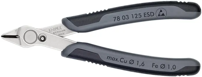 Garantierte Lieferung KNIPEX Elektronik-Seitenschneider Super-Knips Form 0 Länge: 125 mm ESD
